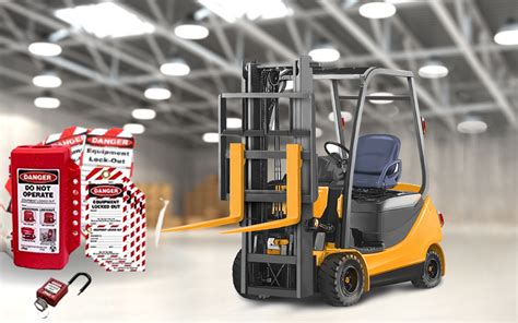 how do you lockout tagout a forklift